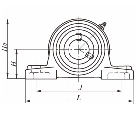 Insert bearing unit pillow block type (vertical flanged) UCP2 2