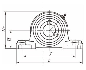 Insert bearing unit pillow block type (vertical flanged) UCP3 2
