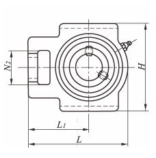 Insert bearing unit take-up type (set screw locking) UCK2 1