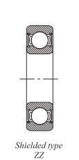 Single row deep groove ball bearing d 130-170mm 3