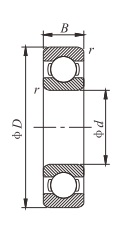 Single row deep groove ball bearing d 180-1000mm 2